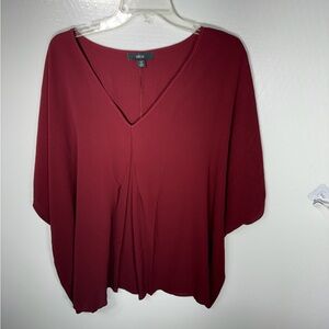 Ellos Women's Deep Red Blouse 396